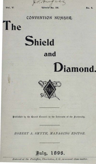 Shield and Diamond, Vol. 5, No. 4, July 1896